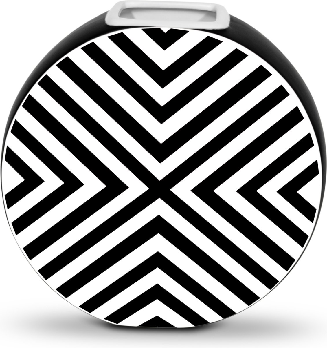 San Naila- Zebra Small Vaas- Zwart -Wit- Modern