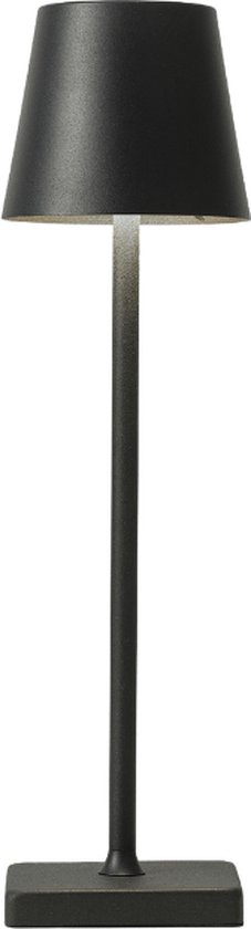 TrendUp Tafellamp Op Accu- Oplaadbaar En Dimbaar - Moderne Touch Lamp Zwart - Nachtlamp Draadloos - 38 CM