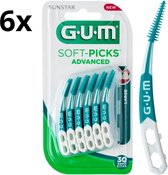 Gum Soft-Picks Advanced Large - 6 x 30 Stuks - Voordeelverpakking