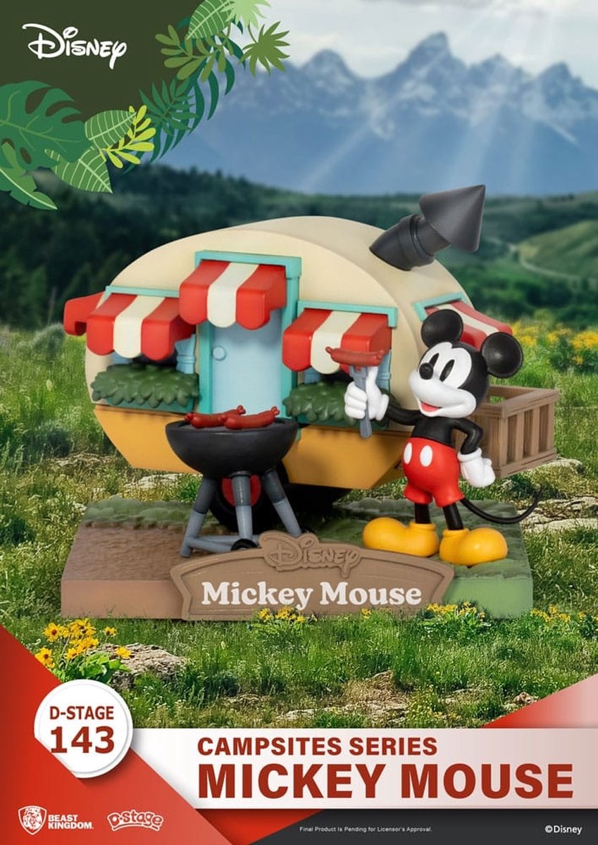 Beast Kingdom Toys Disney D-Stage Campsite Series PVC Diorama Mickey Mouse 10 cm Dioramas