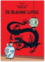 Kuifje Postkaart De Blauwe Lotus