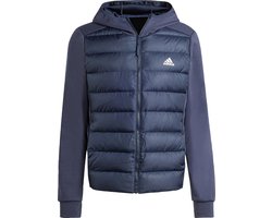 adidas Sportswear Essentials Hybride Donsjack met Capuchon - Heren - Blauw- XS