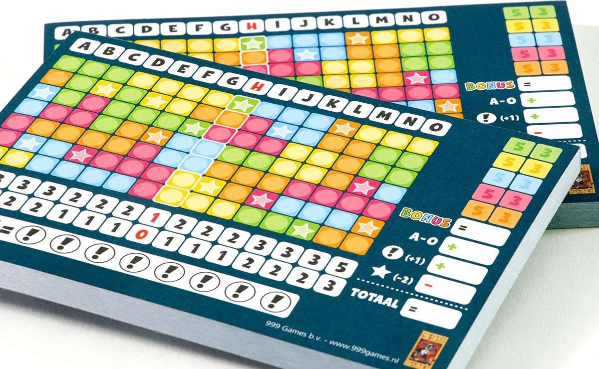999 Games - Scoreblokken - Keer op Keer - Twee stuks - Level 1 - Dobbelspel — afbeelding 3