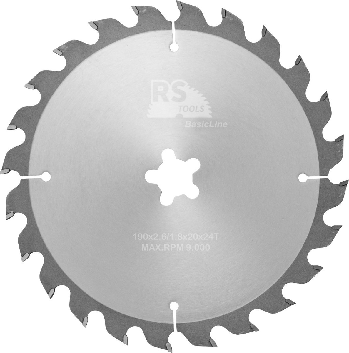 RStools HM cirkelzaag BasicLine Ø190 x 2,6 x FF mm. T=24 wisseltand (FastFix)
