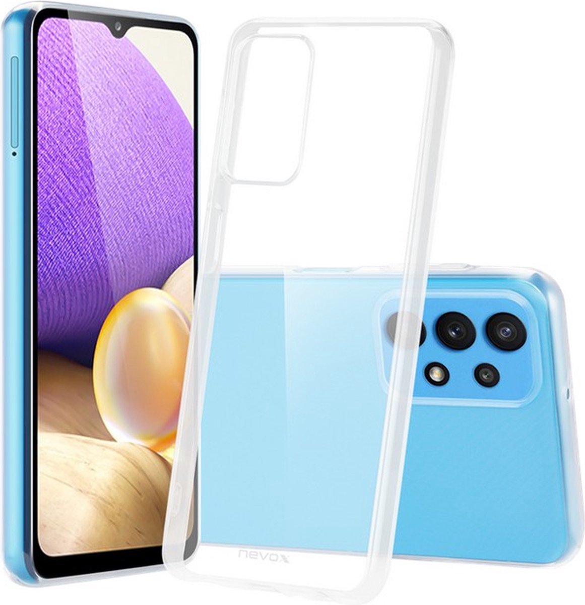 Nevox StyleShell Flex TPU Back Cover - Geschikt voor Samsung Galaxy A23 5G - Transparant