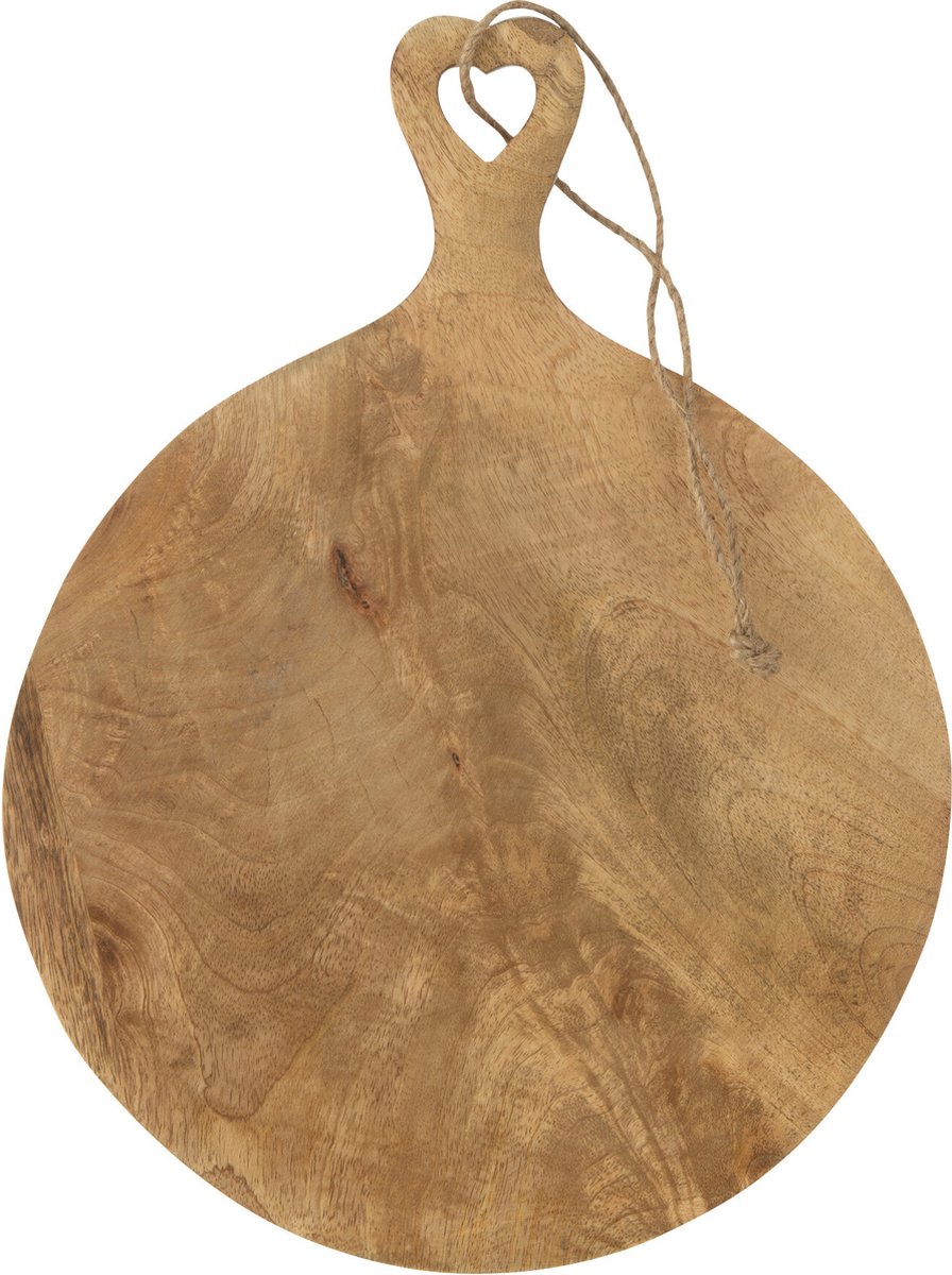 J-Line snijplank Rond Hart - hout - small