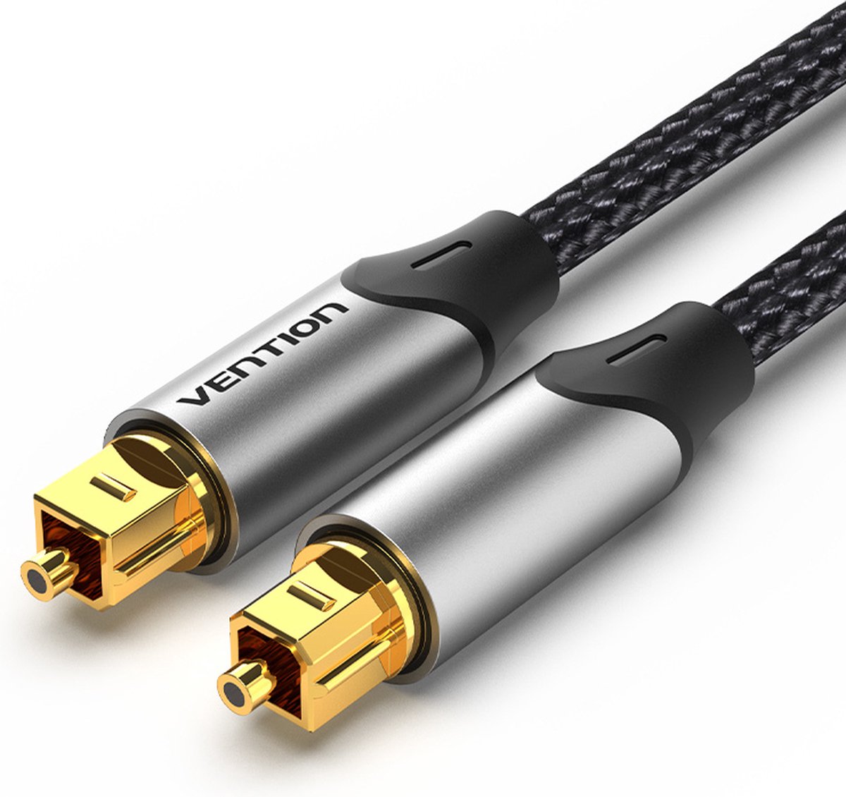 Vention BAVHF audio kabel 1 m Toslink Aluminium, Grijs