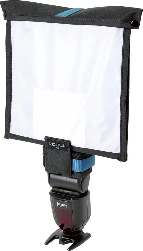 Rogue FlashBender v3 - Large Soft Box Kit, met diffuser voor op de compactflitser op de camera, 175gram