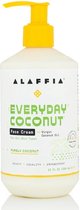 Alaffia, Everyday Coconut, Face Cream, Purely Coconut 354 ml - gezichtscrème - puur kokosnoot