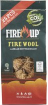 Fire-up - houtwol aanmaak-wokkels - 40 stuks - Kamado Green Egg BBQ
