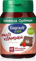 Dagravit Kids Multivitaminen aardbei - Vitamine B12, C en zink, ondersteunen de weerstand - 60 kauwtabletten