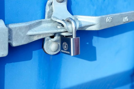 Magmaus® PDL/50 [Nicht Rostend] Schweres Vorhängeschloss für den Außenbereich wetterfest - [10mm Anti-Cut-Bügel] - [Hochsicherheitsschutz] - Ideales Tor- oder Schuppenschloss (50 mm