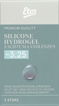 Etos Maandlenzen Silicone Hydrogel - Zacht - Sterkte -3.25 - 1x3 stuks