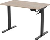 Vestland - Zit-Sta Bureau Elektrisch Verstelbaar - 100 x 60 CM - Geheugenfunctie - In Hoogte Verstelbaar - Eiken Zwart