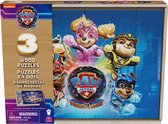 PAW Patrol The Mighty Movie - 3 houten puzzels - 24-delig in opbergdoos