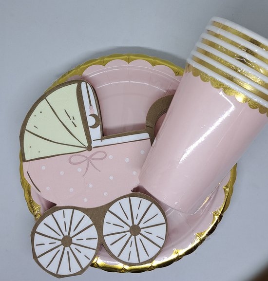 Assiette de douche de naissance de bébé pour la révélation du