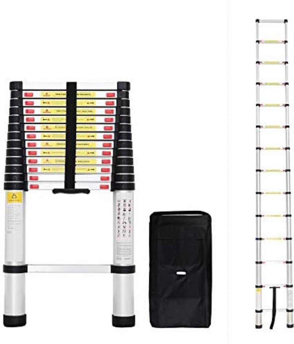 Panthera Vouwladder PRO telescopisch 4x4 black - Panthera