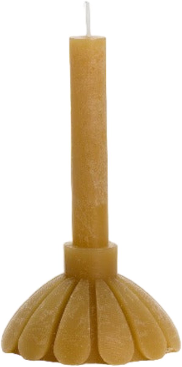 Rustik Lys - Figuurkaars 'Petal' (Dessert, 14 branduren)