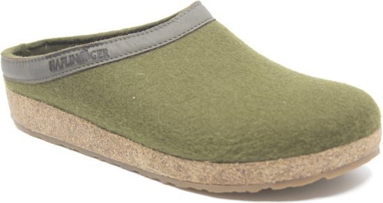 Haflinger Grizzly Torben Pantoffels - Dames - Groen
