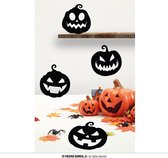 Fiestas Guirca - Silhouette ratten (4 stuks) - Halloween - Halloween Decoratie - Halloween Versiering