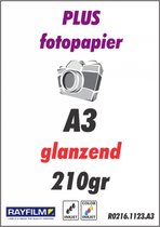 R0216.1123.B.A3 Rayfilm Glanzend inkjet fotopapier 210gr waterbestendig fotopapier A3 50 vel