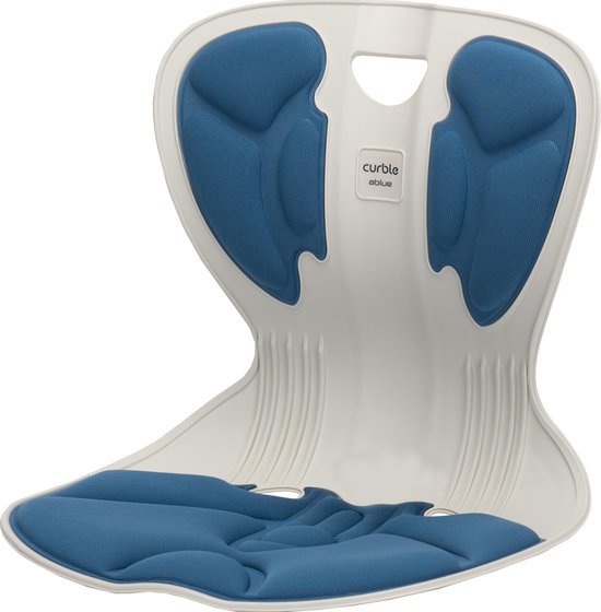 Curble chair - Comfy - Correctiestoel - Bureaustoel - Correcte goede houding - Rugsteun - Ergonomische stoel - Thuiswerken - Comfortabel - Kuipstoel - Volwassenen - Eettafel - Blauw