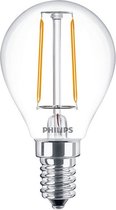 Philips LED Kogellamp E14 Fitting - 2W - 80x45mm - Warm Wit