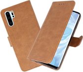 Bookstyle Wallet Cases Hoesje voor Huawei P30 Pro Bruin