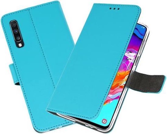 Bestcases Étui pour téléphone avec porte-cartes Samsung Galaxy A70 - Blauw