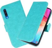 Bookstyle Wallet Cases Hoesje voor Samsung Galaxy A50 / A50S Groen
