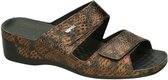 Vital -Dames - bruin donker - slippers & muiltjes - maat 40
