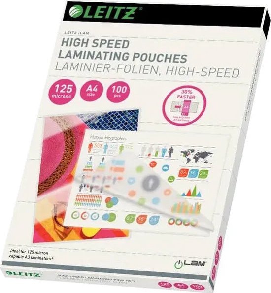 Olympia Laminierfolien DIN A3, 25 Stück 125 mic - Laminiergeräte