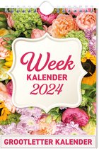 Bloemen Grootletter Weekkalender 2024