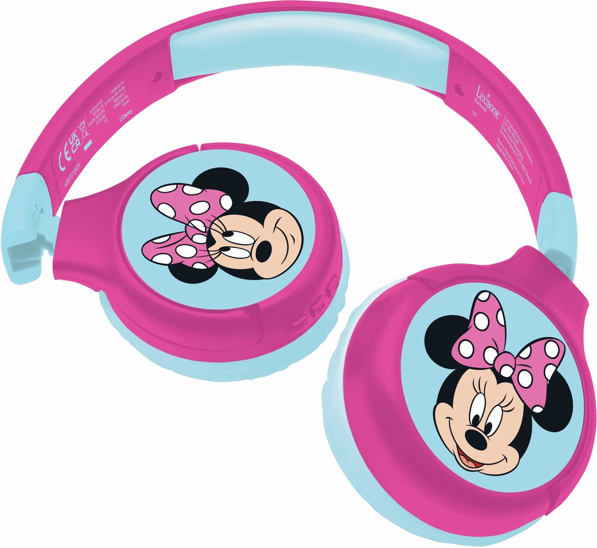 2 In 1 BluetoothÃ‚Â® en bekabelde comfortpouwbare hoofdtelefoon met Kids Safe Volume - Minnie