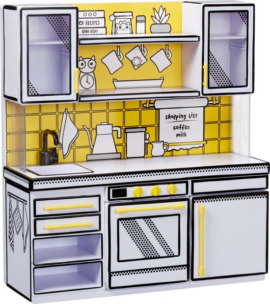 MGA's Miniverse - Make It Mini Kitchen - Miniatuur Bouwpakket Volwassenen en kinderen – Knutselen – DIY – Hobbypakket – UV Giethars - Modelbouw - Knutselpakket - Miniverse