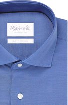 Michaelis Uni Royal Blue Oxford katoenen overhemd-boordmaat: 41 Pasvorm:Getailleerd Michaelis Overhemden