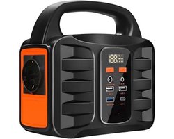 Stroomgenerator - Draagbaar Powerstation - Aggregaat - Inclusief Kabels - 200W