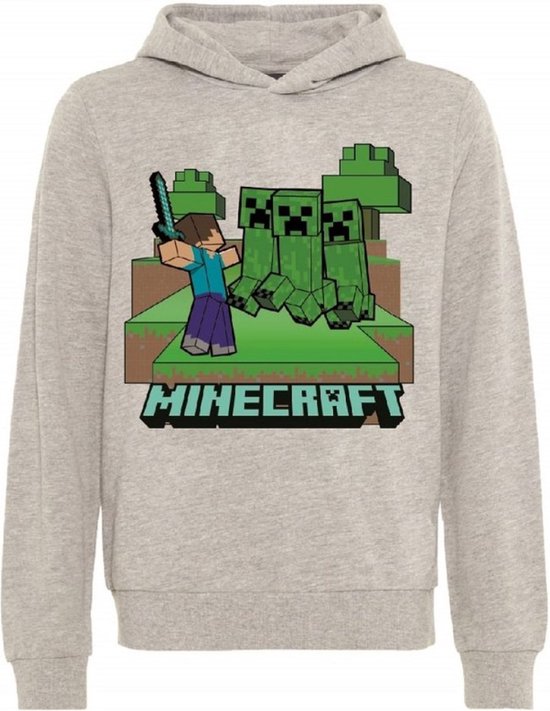 Pull Minecraft Pour Garçon - Noir - Taille 7 Ans - Mélange Coton - État Excellent