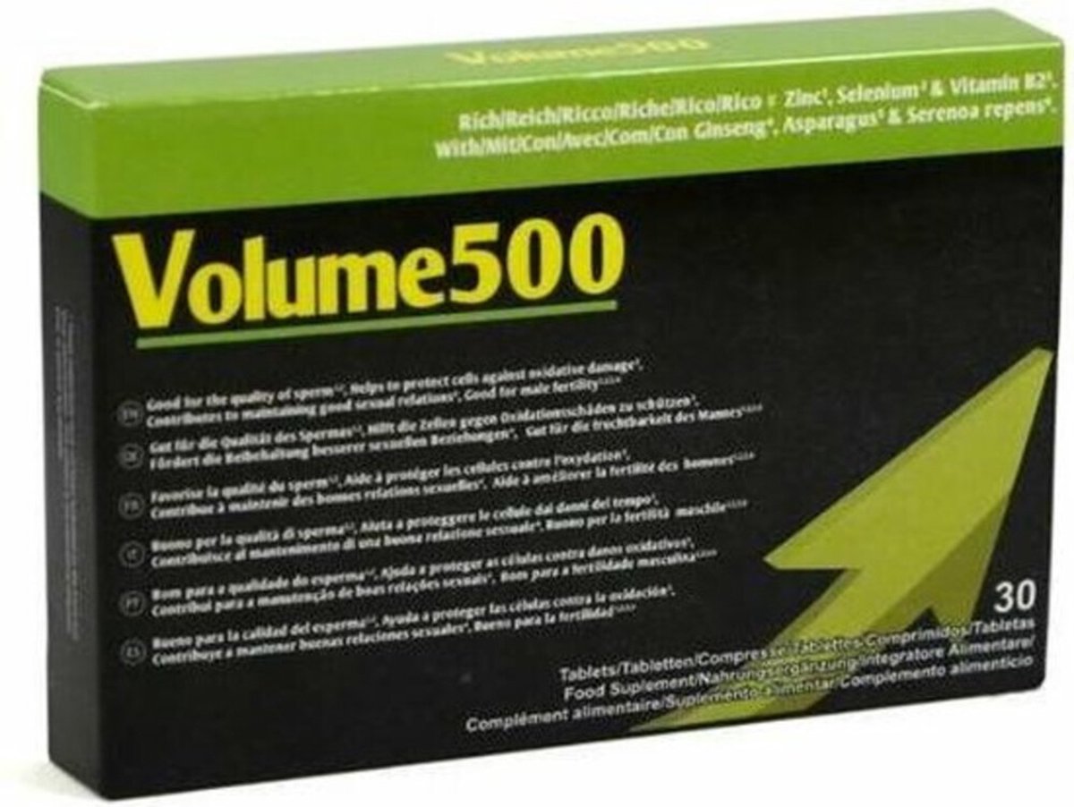 Goedkoopste 500Cosmetics Volume 500 - Stimulerend Middel - Beter en Meer Sperma - 30tabl.