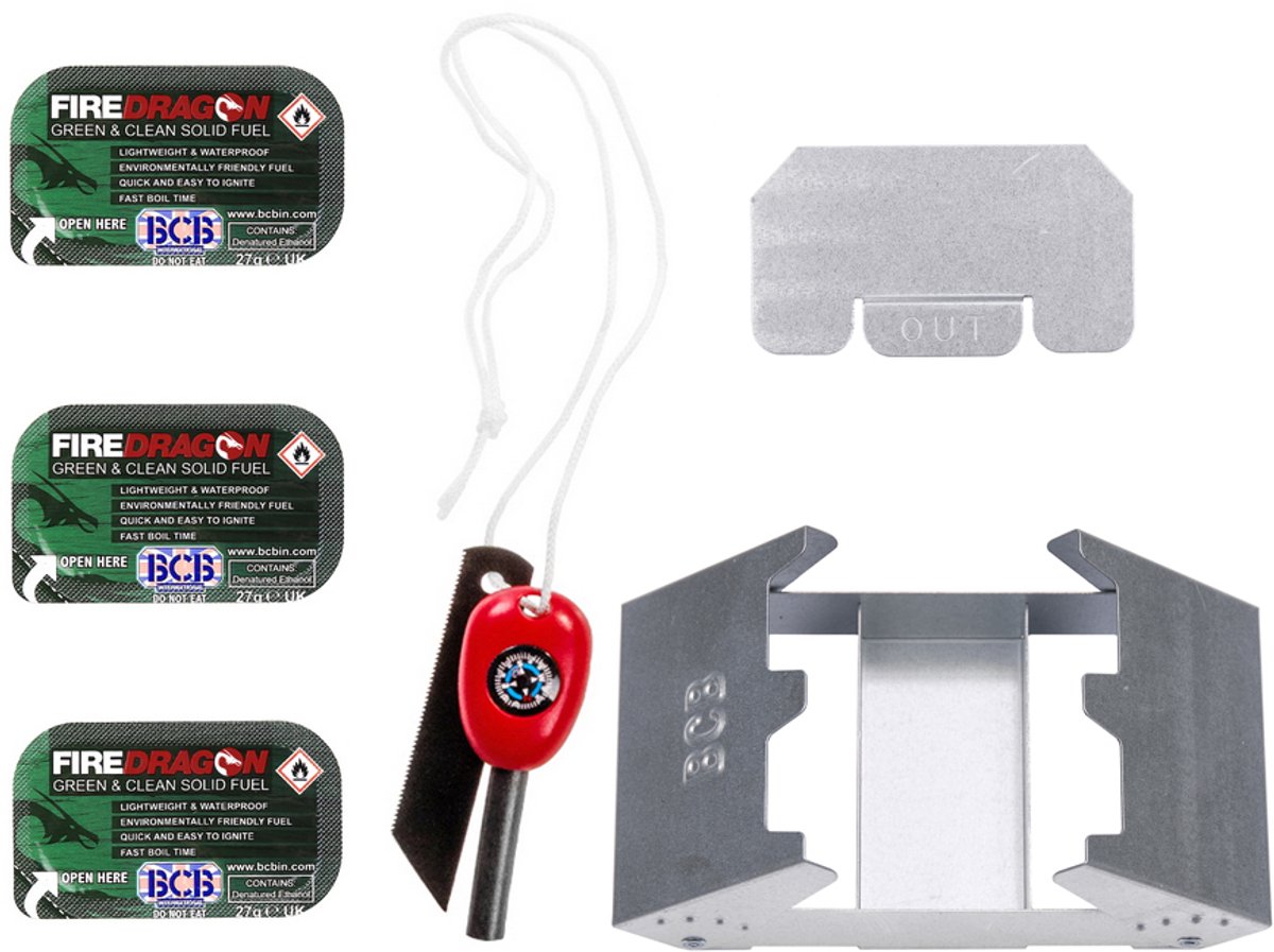 Zakformaat Kookstel - Fire dragon folding cooker met brandstof B.C.B.