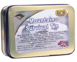 Bushcraft survival kit Mountain Survial Kit 23-delig - blik