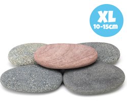 Grote Happy Stones XL van Blijsteen.nl | Stenen Schilderen | Stenen Schilderen Volwassenen | 10-15 cm | 5 stuks | Schilderbare Keien | Happy Stones Pakket | Beach Pebbles