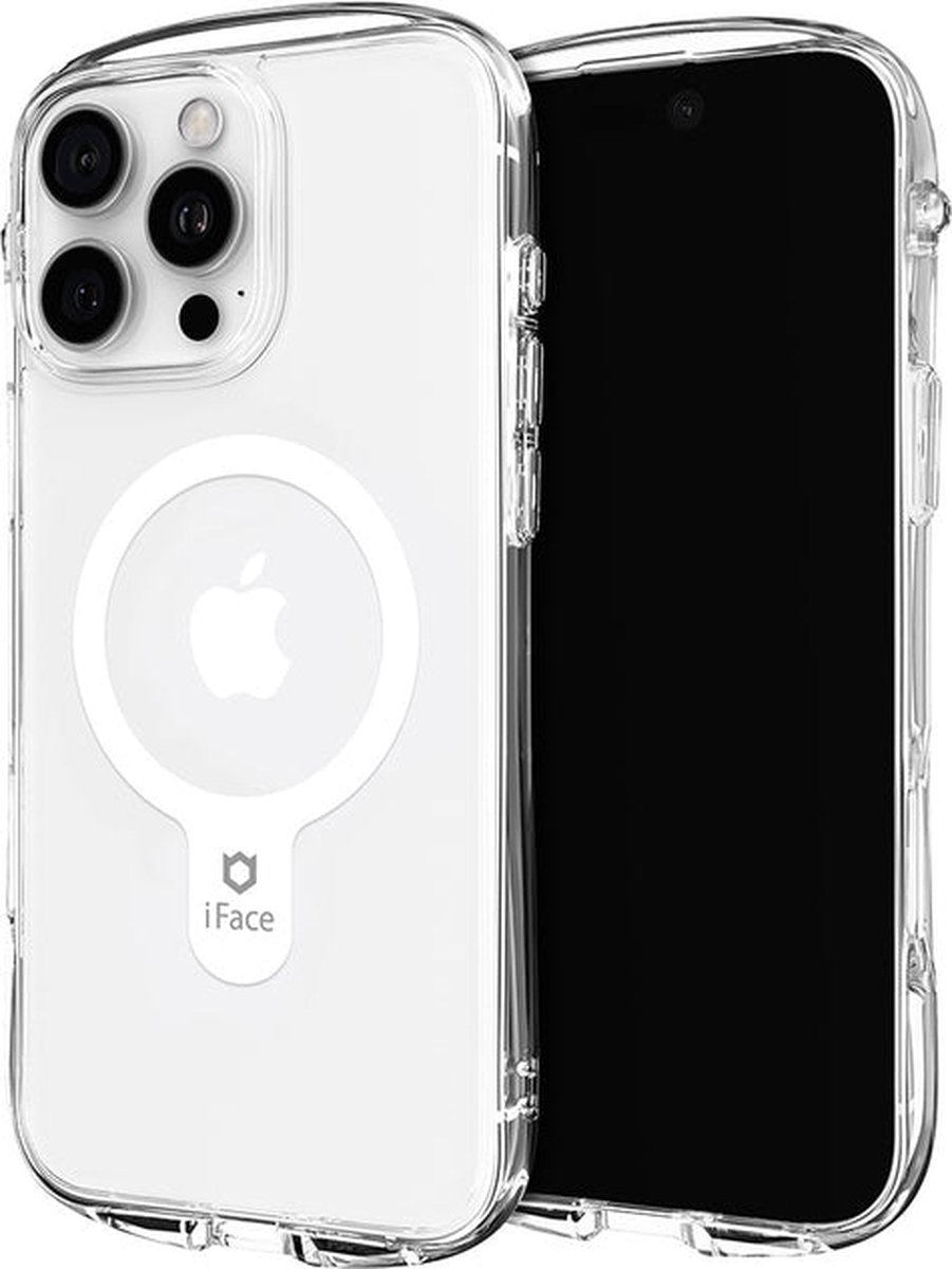 Transparante Hybrid MagSafe Hoes voor iPhone 16 Pro Max – Slank, Schokbestendig en Magnetisch met Precieze Pasvorm en Polsband Gat