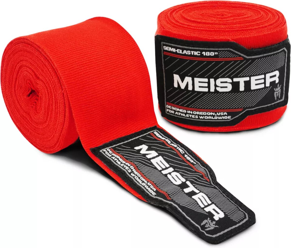 Meister Adult 180" semi-elastische handwraps voor MMA en boksen (paar)