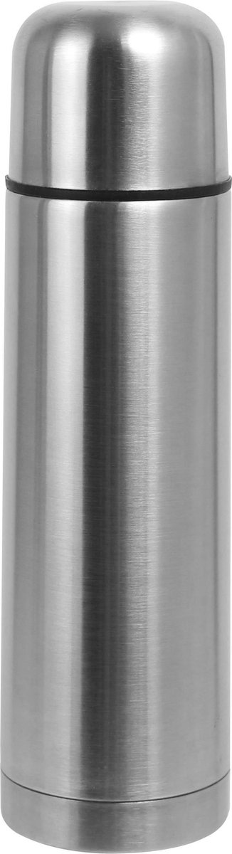 Thermosfles 500 ml - Drinkfles RVS - Thermosbeker - Thermoskan - Isoleerfles - Zilver