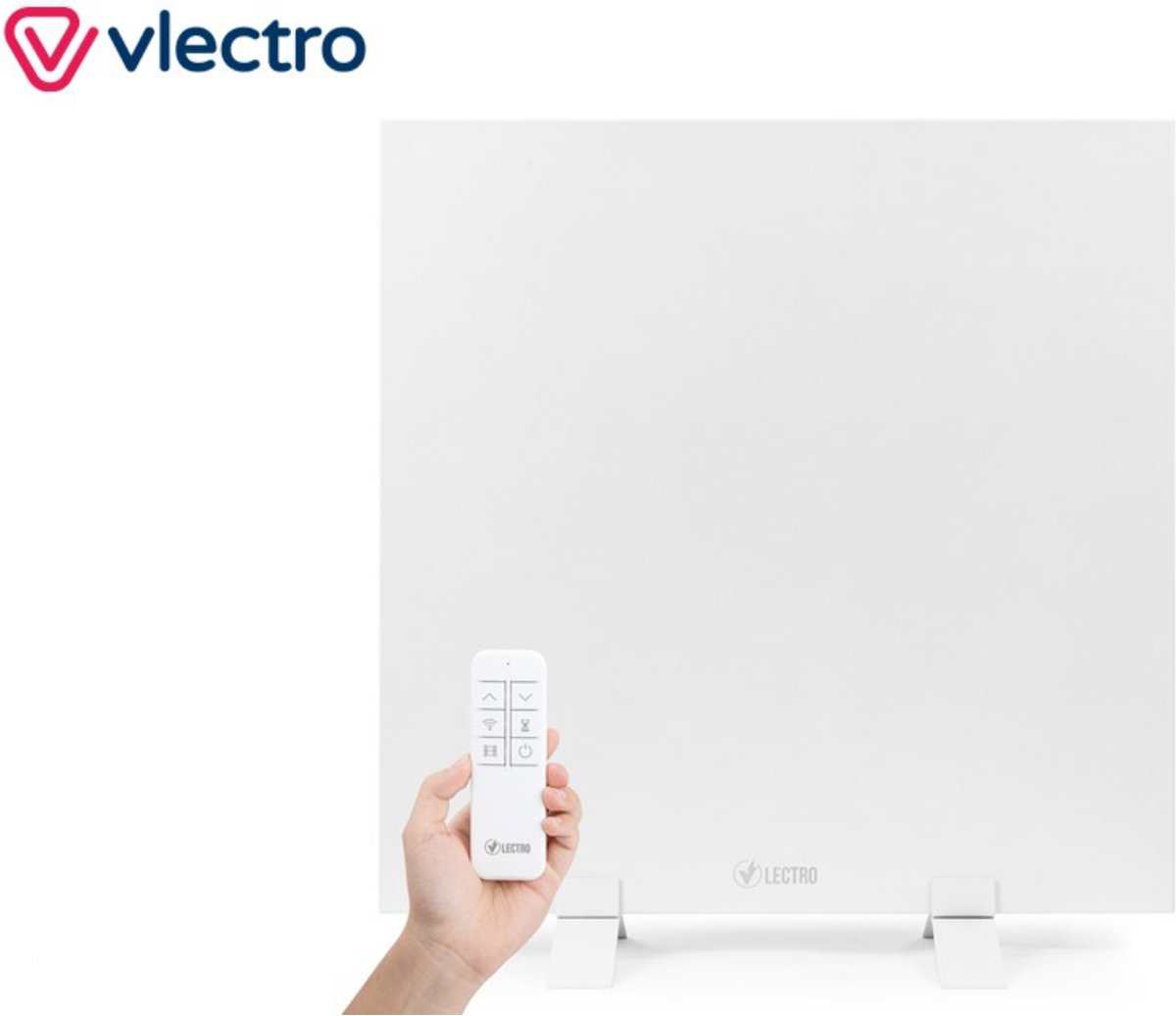 Vlectro - Slim infraroodverwarmingspaneel met instelbare timer - 350 W