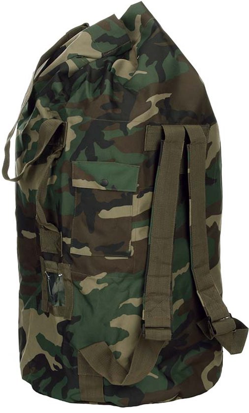 Sac à dos Duffle Bag 6 anneaux Woodland Camo