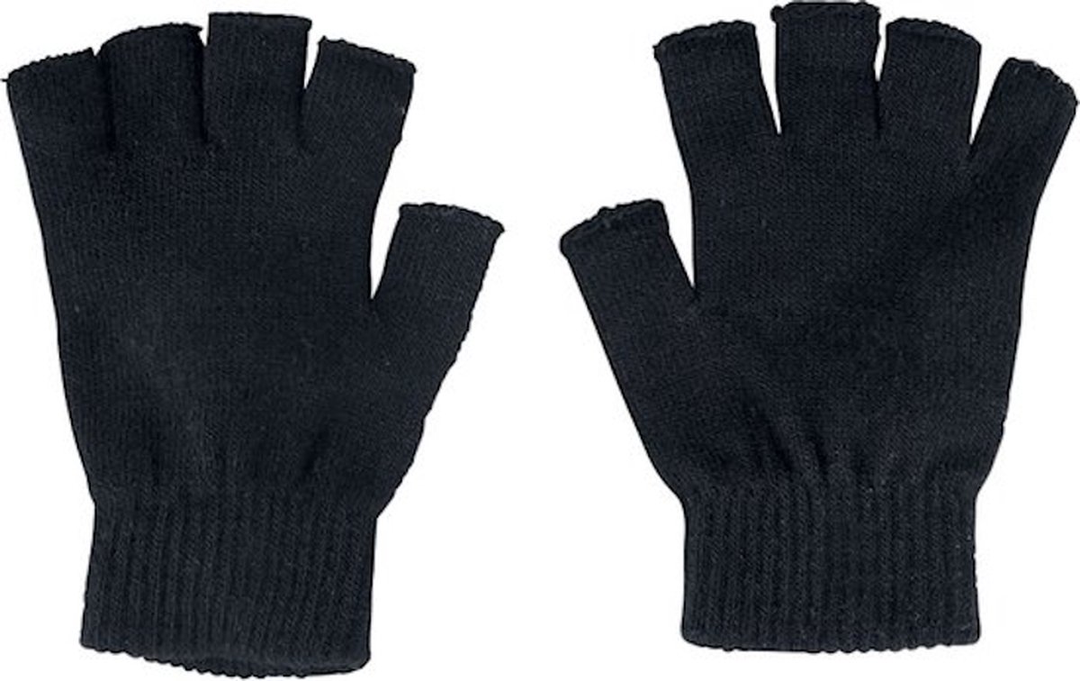 Vingerloze Handschoenen - Fingerless Gaming Gloves - Zonder vingertoppen - Voor kinderen - Zwart