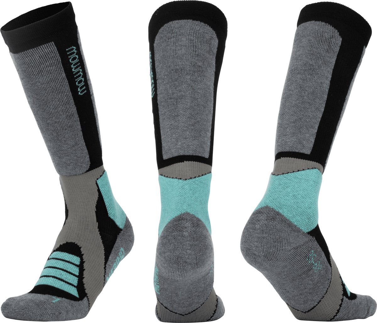 MowMow Skisokken Zilverionen Antibacterieel Heren Dames 35-38 Merino