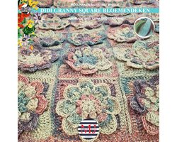 Haakpakket deken voor reiswiegje Didi Granny Square-kado-kraamcadeau-Jungle